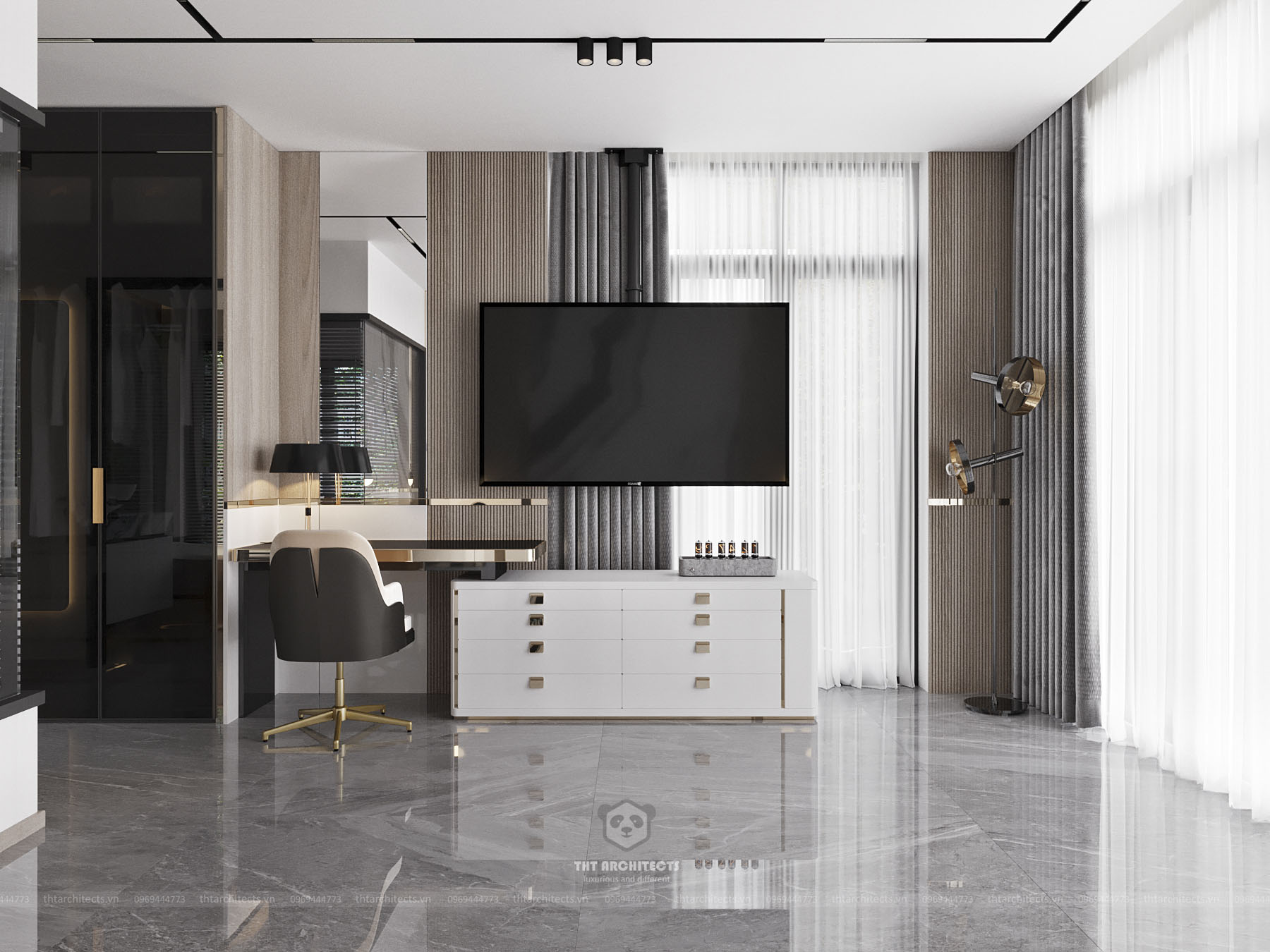 tht architects - Trường villa Bình Thuận - phòng ngủ master 04